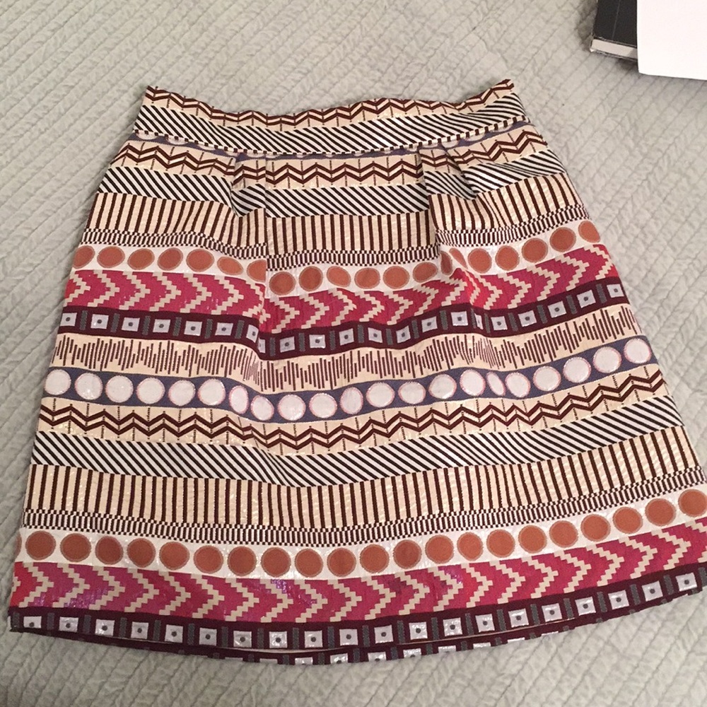 Anthropology geometric skirt